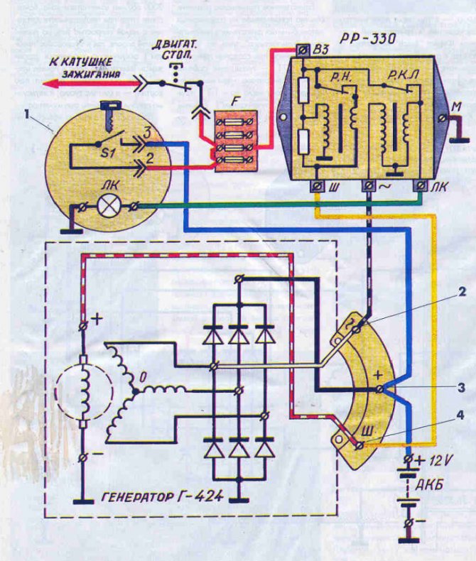 Электрическая схема генератора